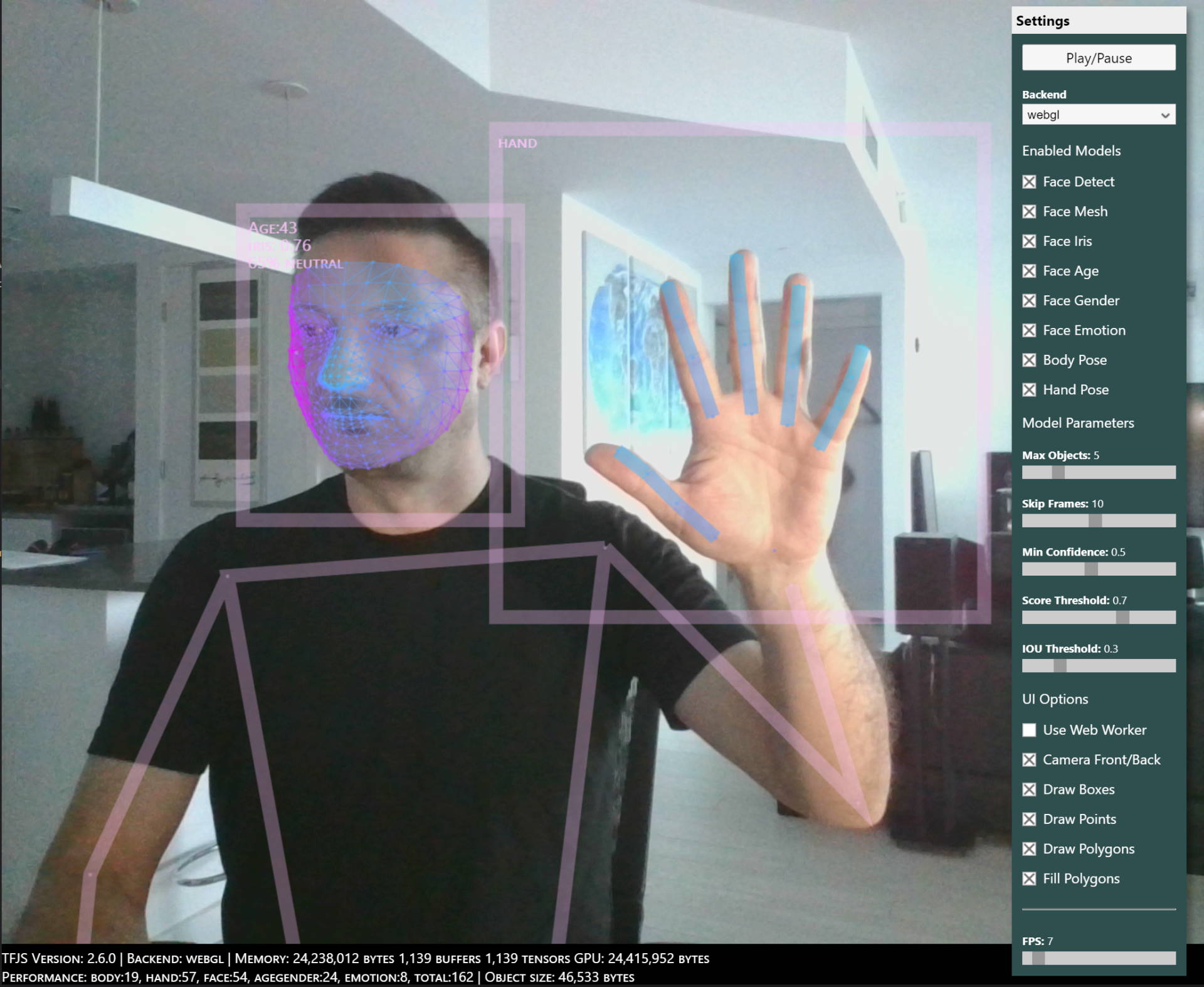 Example Using WebCam